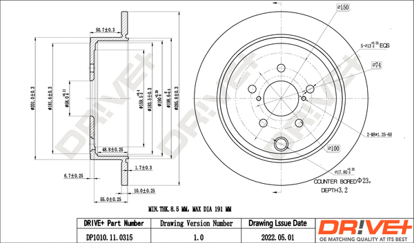 Brake Disc (DP1010.11.0315)