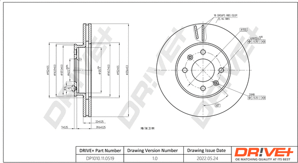 Brake Disc (DP1010.11.0519)