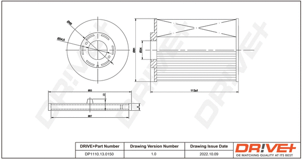 Fuel Filter (DP1110.13.0150)