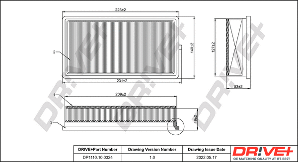 Air Filter (DP1110.10.0324)