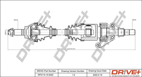 Drive Shaft (DP2110.10.0422)