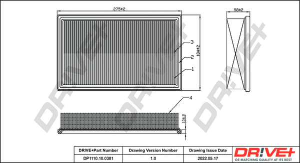 Air Filter (DP1110.10.0381)