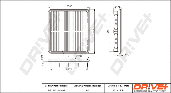 Air Filter (DP1110.10.0412)