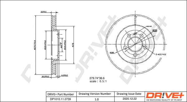 Brake Disc (DP1010.11.0739)