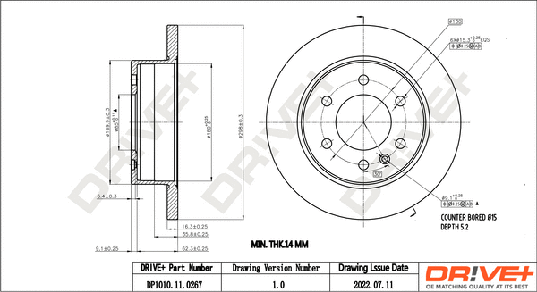 Brake Disc (DP1010.11.0267)