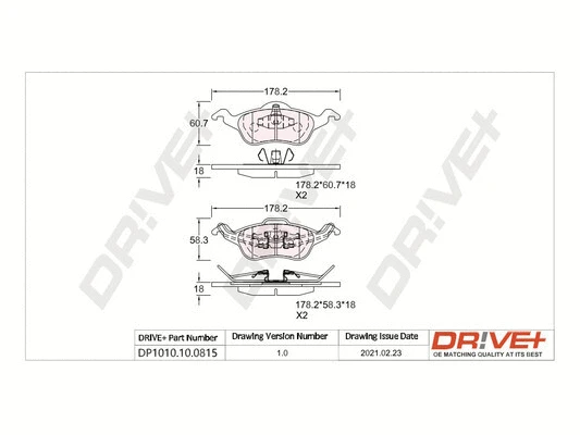 Brake Pad Set, disc brake (DP1010.10.0815)