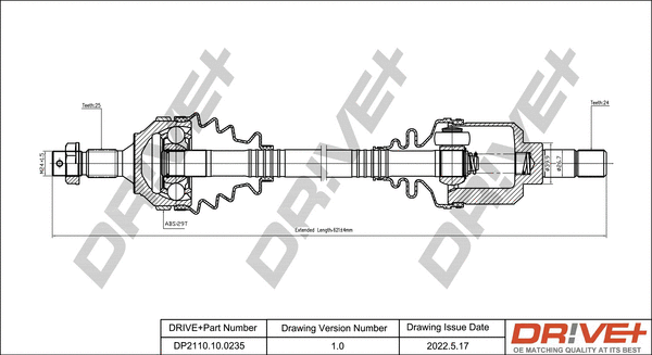 Drive Shaft (DP2110.10.0235)