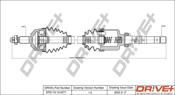 Drive Shaft (DP2110.10.0271)