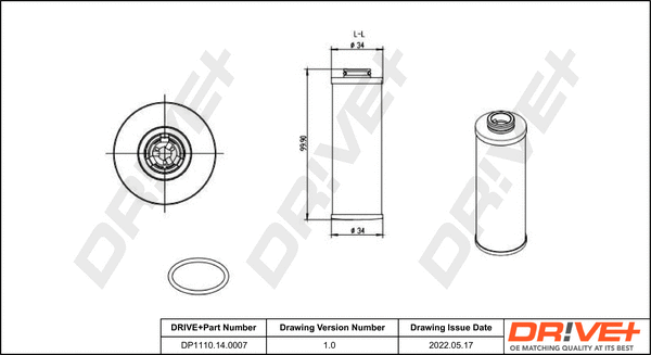 Hydraulic Filter, automatic transmission (DP1110.14.0007)