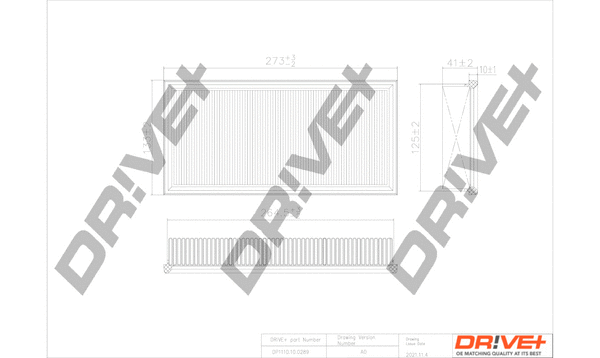 Air Filter (DP1110.10.0289)