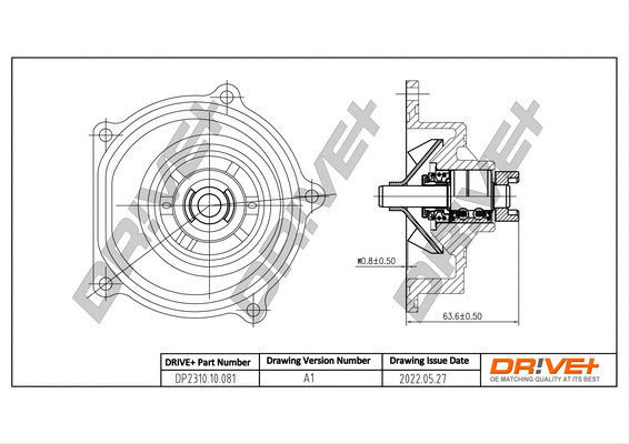 Water Pump, engine cooling (DP2310.10.081)