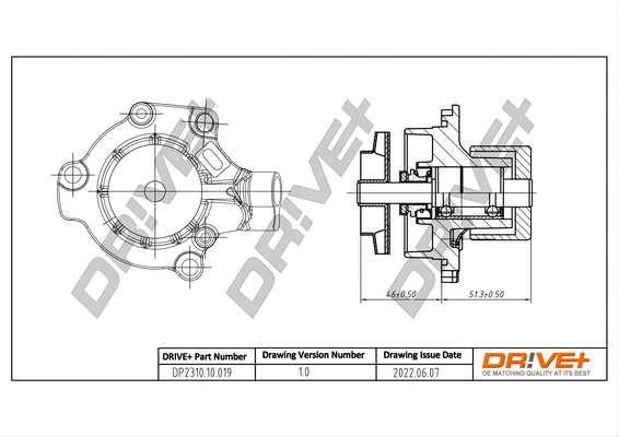 Water Pump, engine cooling (DP2310.10.019)