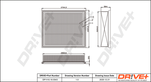 Air Filter (DP1110.10.0043)