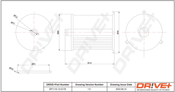 Fuel Filter (DP1110.13.0178)