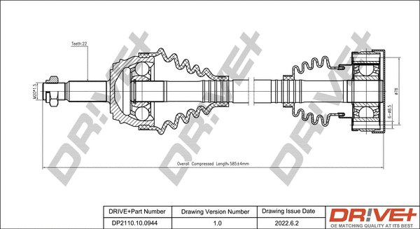 Drive Shaft (DP2110.10.0944)