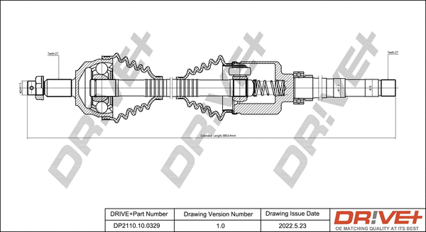 Drive Shaft (DP2110.10.0329)