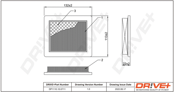 Air Filter (DP1110.10.0711)