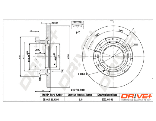 Brake Disc (DP1010.11.0298)