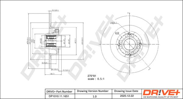 Brake Disc (DP1010.11.1651)