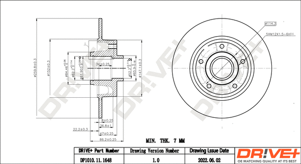 Brake Disc (DP1010.11.1648)