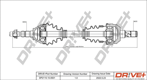 Drive Shaft (DP2110.10.0501)