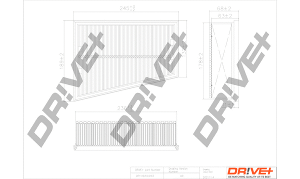 Air Filter (DP1110.10.0167)