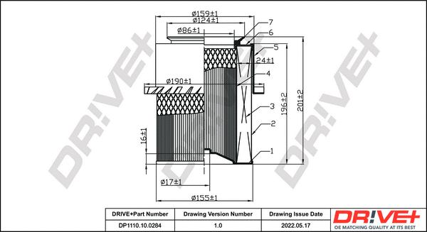 Air Filter (DP1110.10.0284)