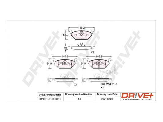 Brake Pad Set, disc brake (DP1010.10.1066)