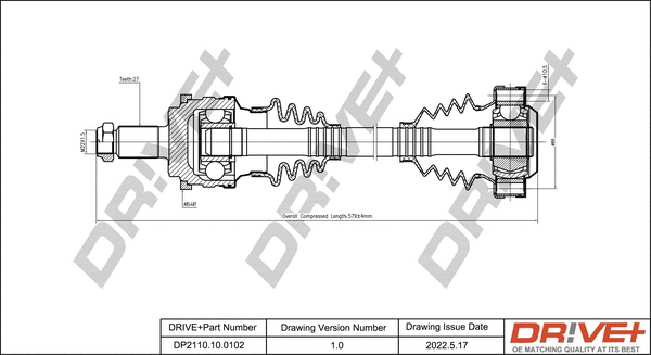 Drive Shaft (DP2110.10.0102)