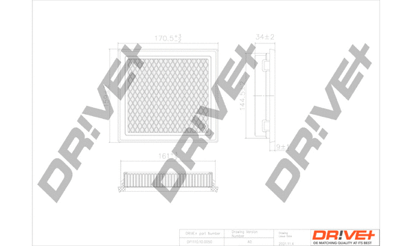 Air Filter (DP1110.10.0050)
