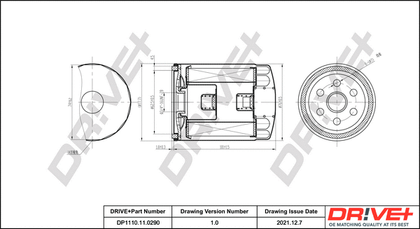Oil Filter (DP1110.11.0290)
