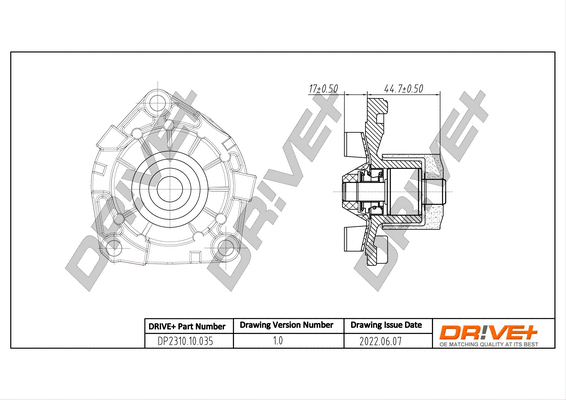 Water Pump, engine cooling (DP2310.10.035)