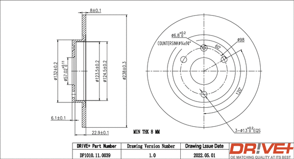 Brake Disc (DP1010.11.0039)