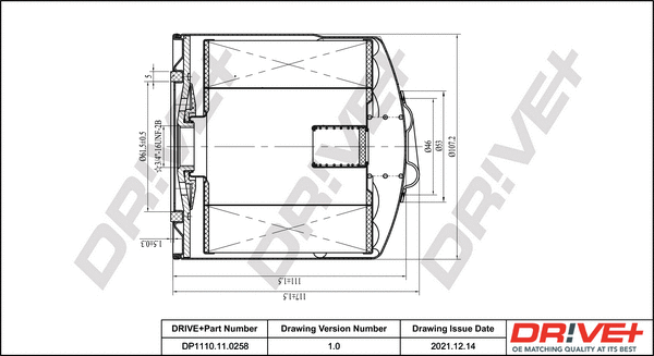 Oil Filter (DP1110.11.0258)