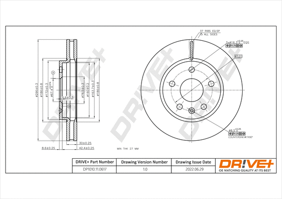 Brake Disc (DP1010.11.0617)