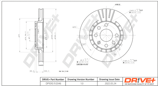 Brake Disc (DP1010.11.0346)