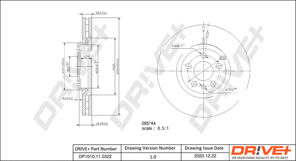 Brake Disc (DP1010.11.0322)