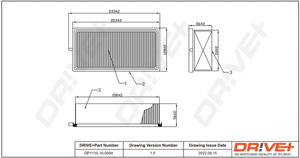 Air Filter (DP1110.10.0594)