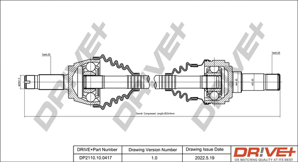 Drive Shaft (DP2110.10.0417)