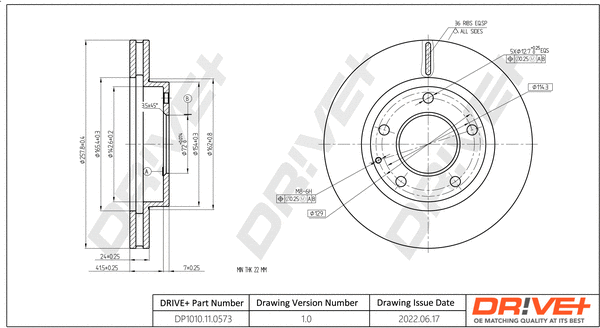 Brake Disc (DP1010.11.0573)