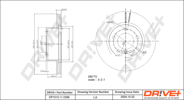 Brake Disc (DP1010.11.0398)