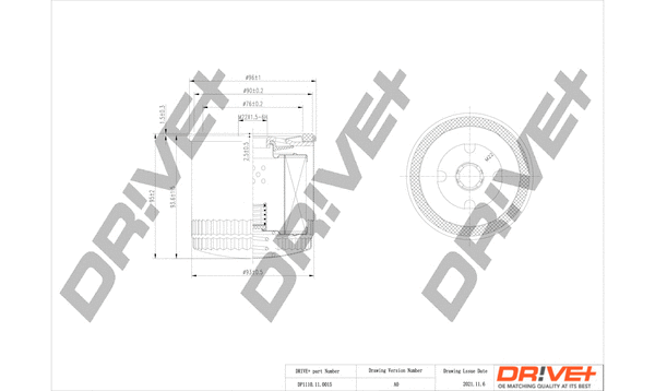 Oil Filter (DP1110.11.0015)