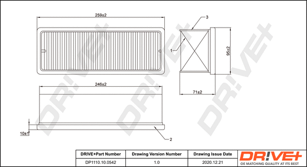 Air Filter (DP1110.10.0542)
