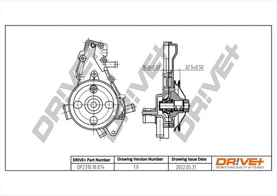 Water Pump, engine cooling (DP2310.10.074)
