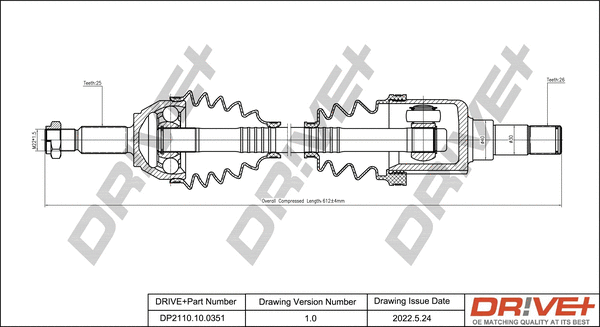 Drive Shaft (DP2110.10.0351)