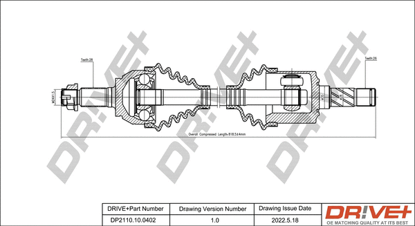 Drive Shaft (DP2110.10.0402)