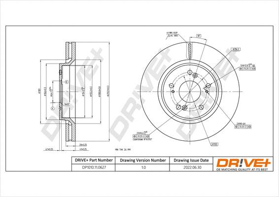 Brake Disc (DP1010.11.0627)