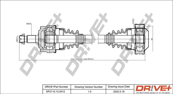 Drive Shaft (DP2110.10.0412)