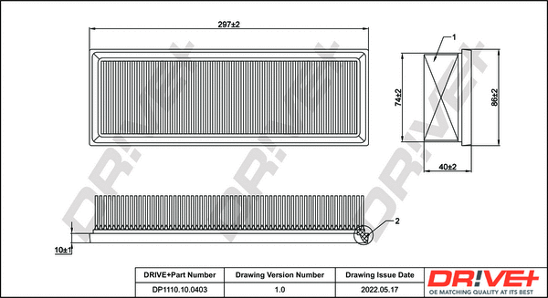 Air Filter (DP1110.10.0403)