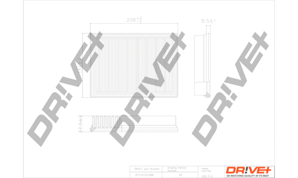 Air Filter (DP1110.10.0388)